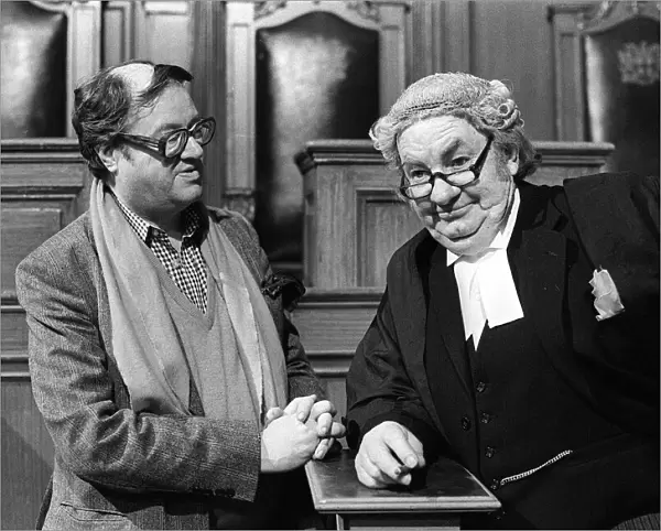 Actor Leo Mckern (R) with John Mortimer QC writer of the TV series Rumpole of the Bailey