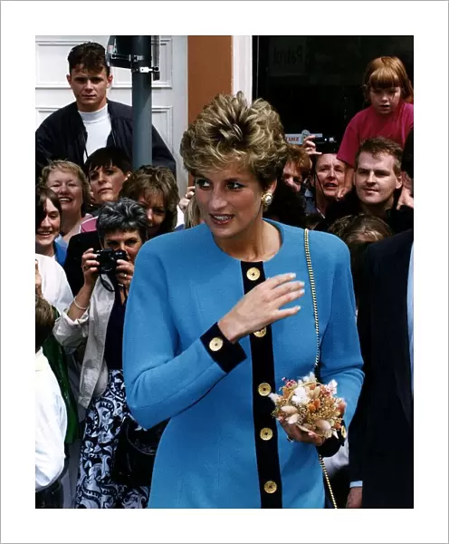 Princess Diana Attends a biennial conference at the Athenaeum in Bury St Edmunds, Suffolk
