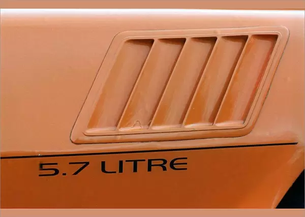 Allan Billingham and his Chevrolet Camaro March 1998 5. 7 Litre orange paint
