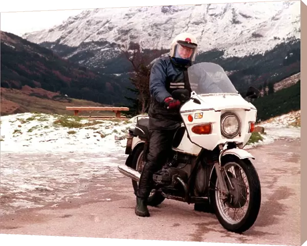 Bill Mather and his trusty old BMW March 1998 Pose at the top end of