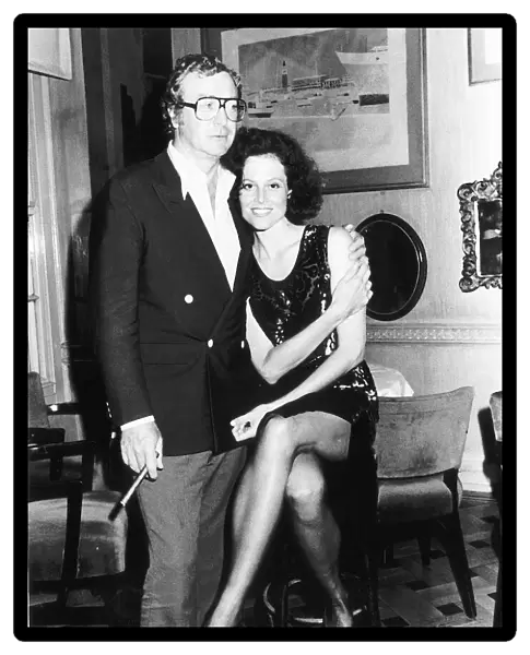 Michael Caine actor with American actress Sigourney Weaver The co stars from film Half