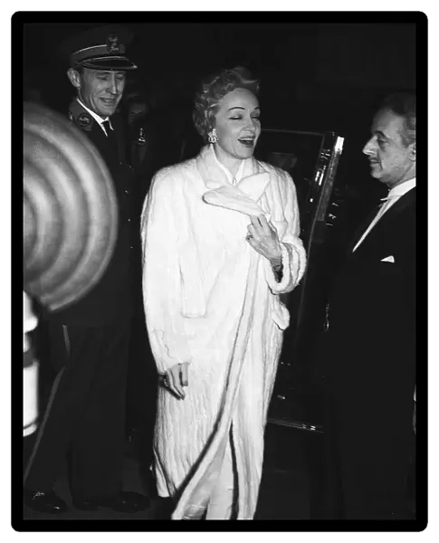 Marlene Dietrich at the Cafe De Paris June 1954