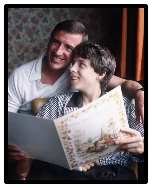 Roy Castle TV Presenter and Entertainer with son Daniel who survived cliff fall