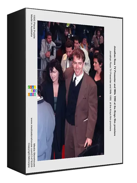 Jonathan Ross TV Presenter and Wife 1990 at the Krays film premiere