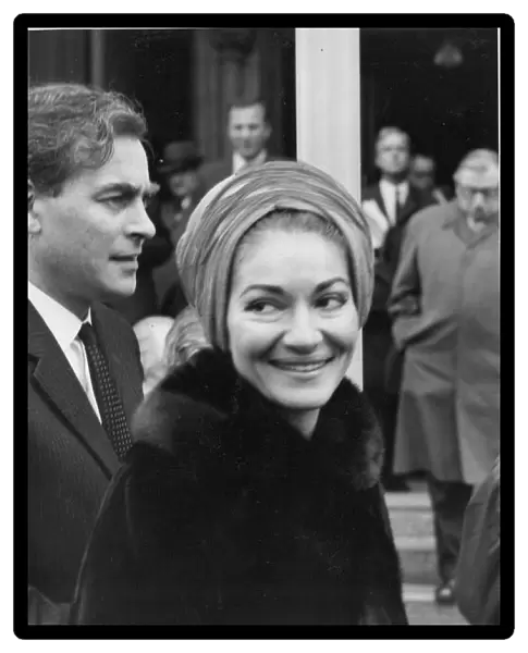 Maria Callas the opera singer and millionnaire Aristotle Onassis were at the High Court