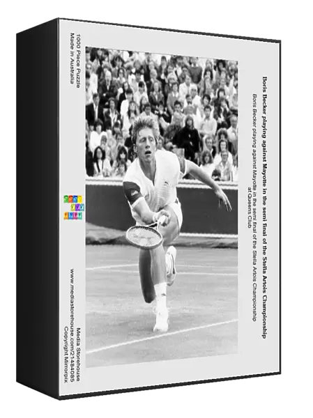 Boris Becker playing against Mayotte in the semi final of the Stella Artois Championship