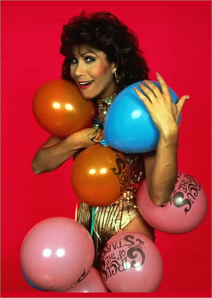 Michelle Lee holding balloons January 1984