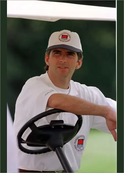 Damon Hill Motor Racing Plays Golf At The Forest Of Arden Golf Club Warwickshire