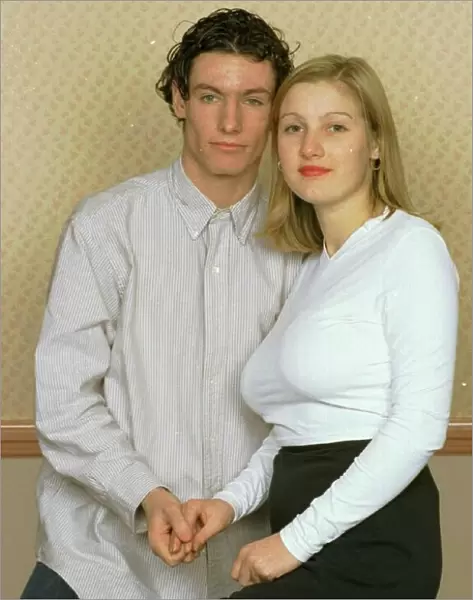 Dean Gaffney Eastenders actor posing with his former girlfriend Sarah Burge who is now