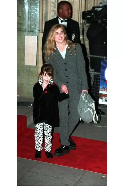Imogen Stubbs Actress and Daughter Ellie at the Film Premiere of 101 Dalmations