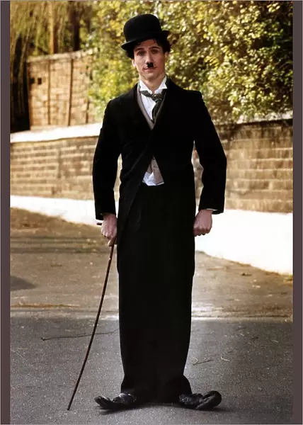 Peter Duncan Actor dressed as Charlie Chaplin
