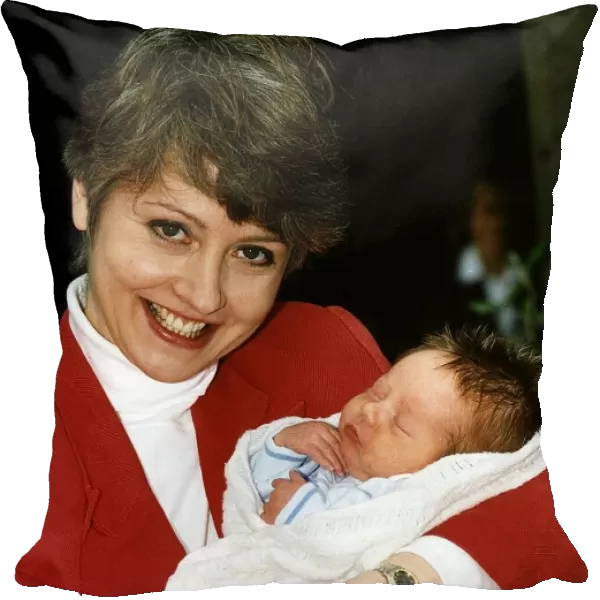 Anne Diamond TV Presenter with Baby