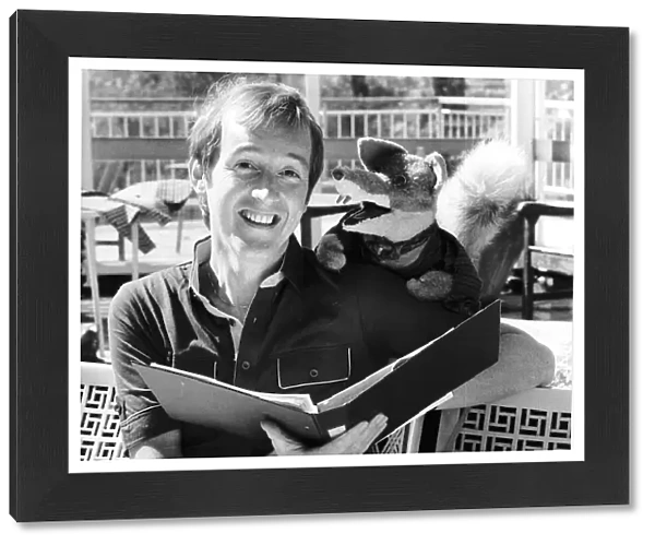 Billy Boyle TV Presenter With TV Favourite Basil Brush At BBC Television Centre