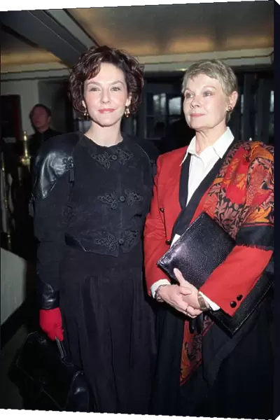 Judi Dench in December 1989, pictured with Amanda Burton