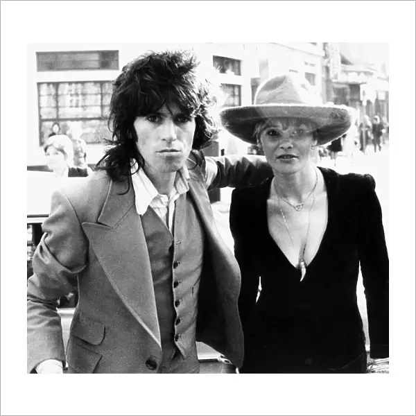 Anita Pallenberg and boyfriend Keith Richard 1973