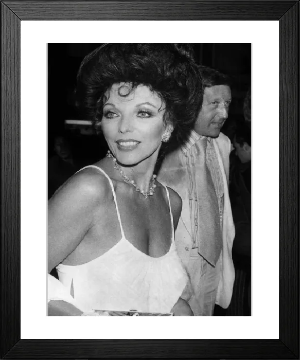 Framed Print : Joan Collins Print, March 1984 Framed Print : Joan Collins Print, March 1984