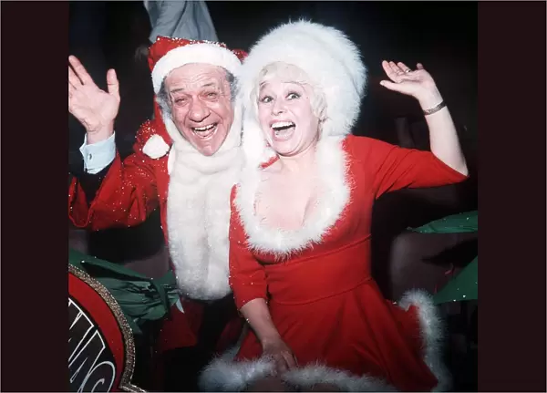 Syd James Comedian Actor with Actress Barbara Windsor dressed as Father