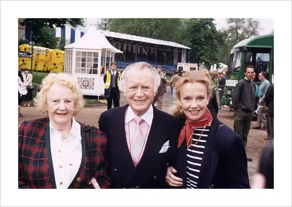 Sir John Mills Actor With His Daughter Actress Hayley Mills And His Wife