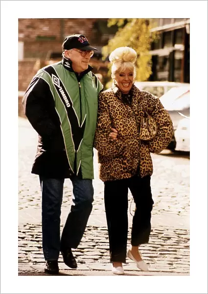 Bill Tarmey actor with Julie Goodyear actress of the soap Coronation Street
