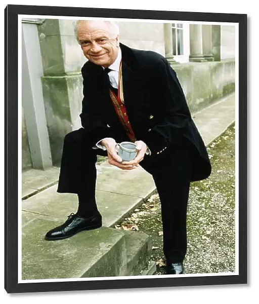 Barry Howard actor on the set of BBC programme House of Windsor