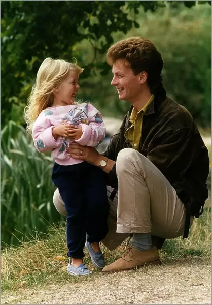 Mark Burgess actor and three year old daughter Romy