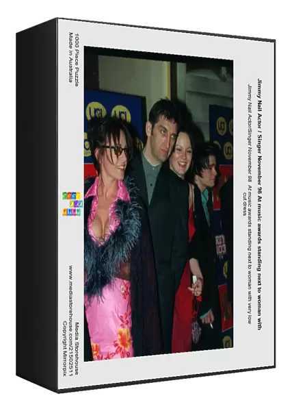 Jimmy Nail Actor  /  Singer November 98 At music awards standing next to woman with