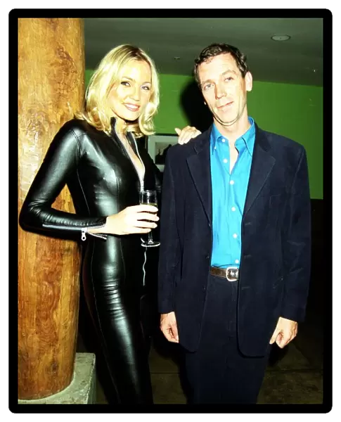 Hugh Laurie Actor Comedian November 1997 with Estonian model
