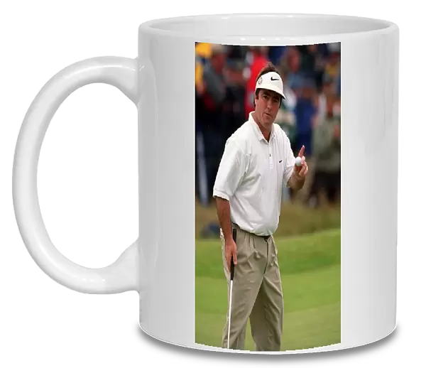 Craig Parry Golfer celebrates his 1st Birdie July 1999 at the British Open Golf