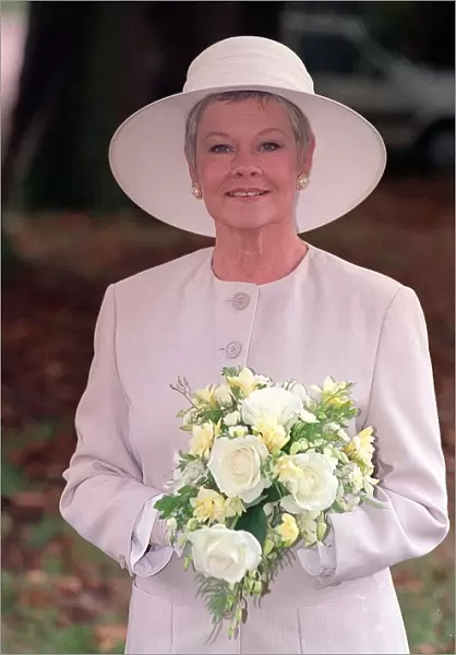 Dame Judi Dench September 1993 Pictured during Wedding Scene of As Time Goes By TV
