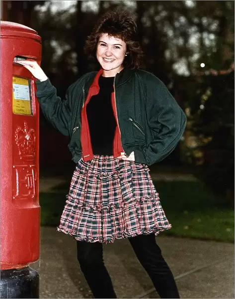 Gillian Kearney, actress from the TV programme Brookside. November 1987
