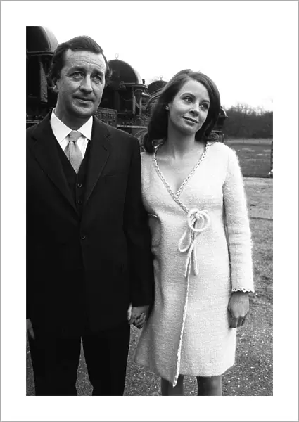 Film producer Robert Bolt and actress Sarah Miles 1967