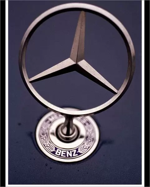 Mercedes Benz April 1999 Dark blue car L694 MFS Badge on car Logo