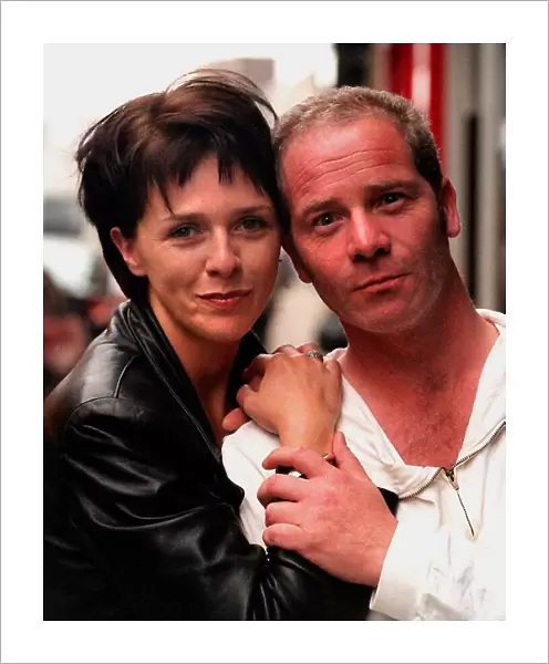 Actor Peter Mullin August 1998 with actress Fiona Bell from the Tartan short film called