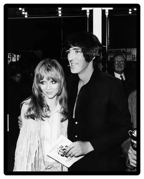Peter Cook comedian actor and wife Judy Huxtable 1970 arrive at premiere