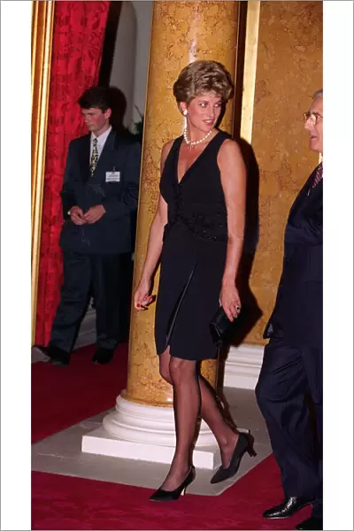 Princess Diana attending a reception at Lancaster House to mark the start of London