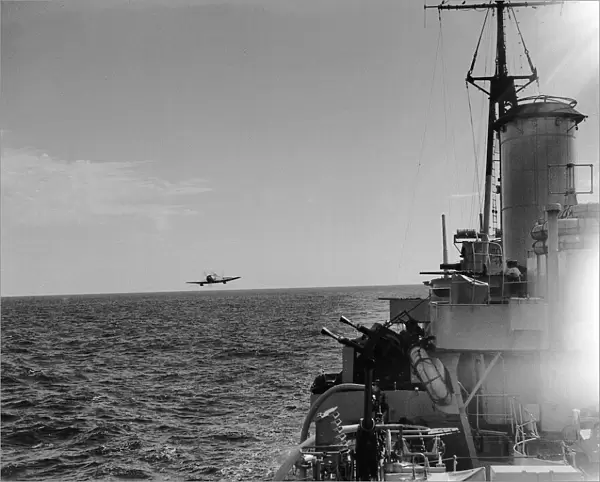 Ships Western Union Exercises July 1949 A Royal Navy Destroyer during the Western