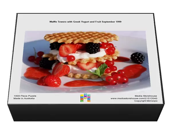Waffle Towers with Greek Yogurt and Fruit September 1999