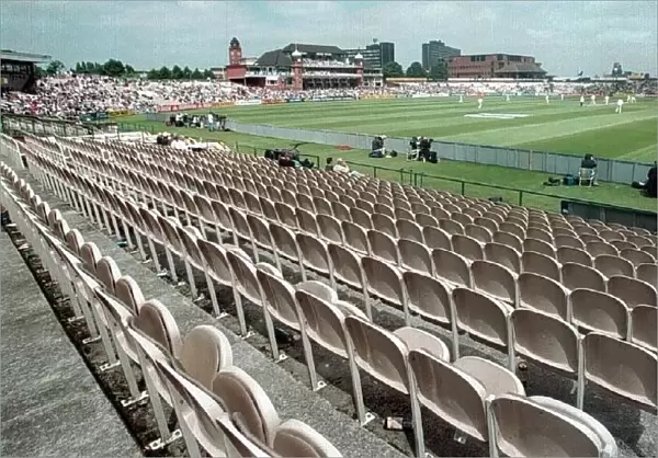 England v South Africa Third Test Old Trafford July 1998 Empty seats at the Old