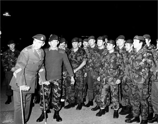 War Falklands Marines on their return home after they fought in the Falkland Islands