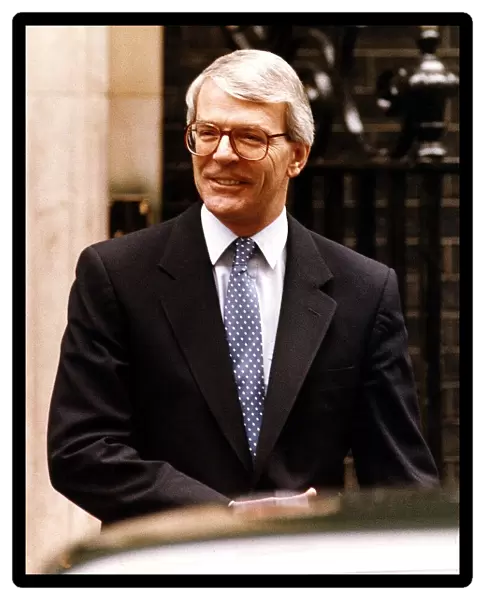 John Major Conservative Party MP and Prime Minister seen here leaving Downing Street