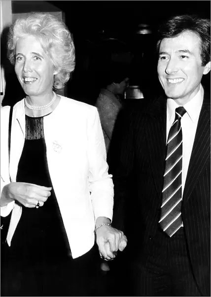 Lady Falkender Ex-Secretary of Harold Wilson at a movie Premiere with Mark Gilbert 1990