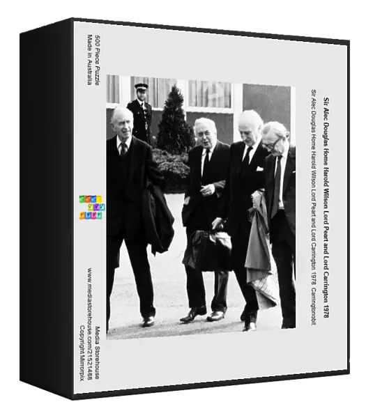 Sir Alec Douglas Home Harold Wilson Lord Peart and Lord Carrington 1978