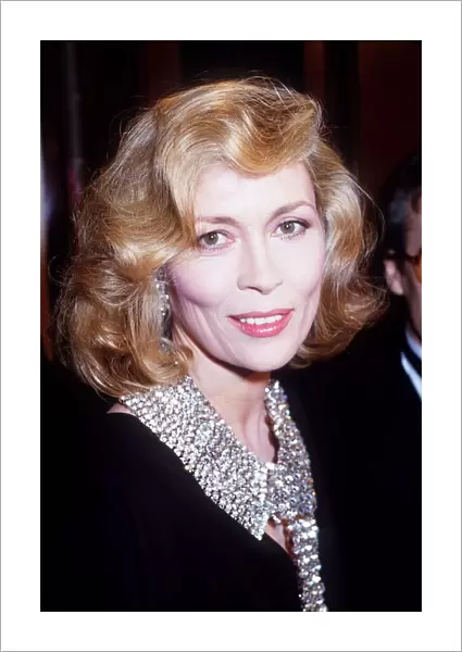 Faye Dunaway Actress at the premiere of Ordeal By Innocence in February 1985
