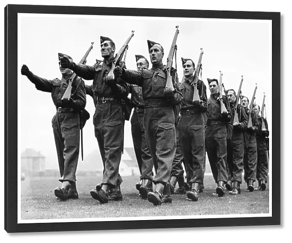 WW2 Drill practice for Britains Home Guard