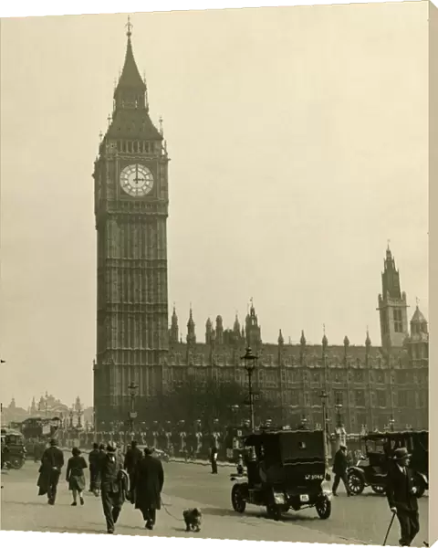 The St. Stephens Tower of the Houses of Parliament in which is housed the great bell of