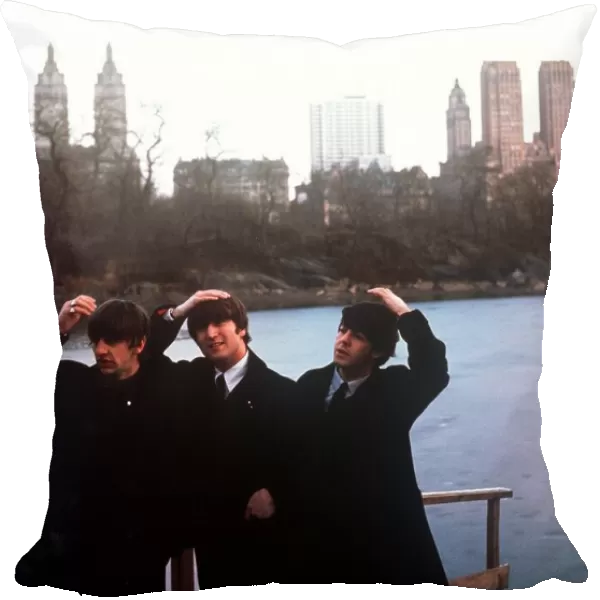 John Lennon, Paul McCartney, Ringo Starr, in New Yorks Central Park