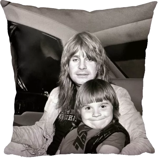 Ozzy Osbourne with his son Louis, August 1981