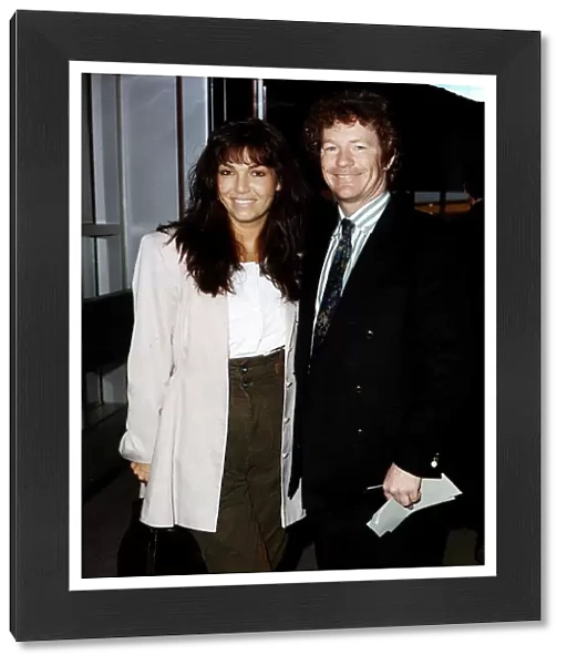 Jim Davidson TV Presenter and Comedian with wife Tracie Davidson at Heathrow Airport