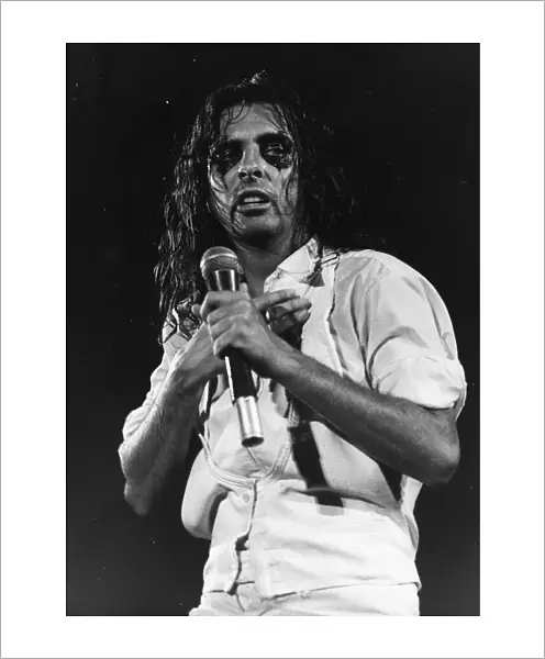 Alice Cooper American rock singer in concert 1975 Local Caption retromusic