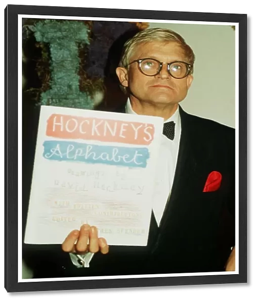 David Hockney British artist with gallery programme 1991